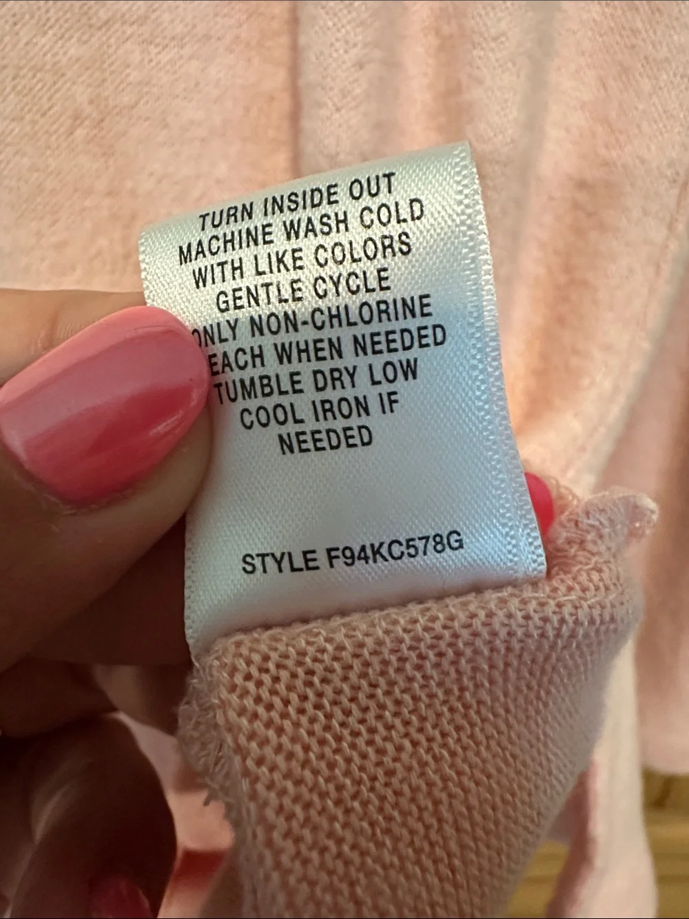 Copper Key Blush Pink Long Sleeve Lightweight Knit Top - Picture 5 of 7